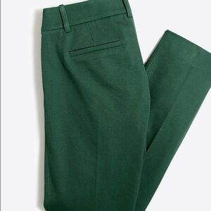 J. Crew Green Winnie stretch twill pants